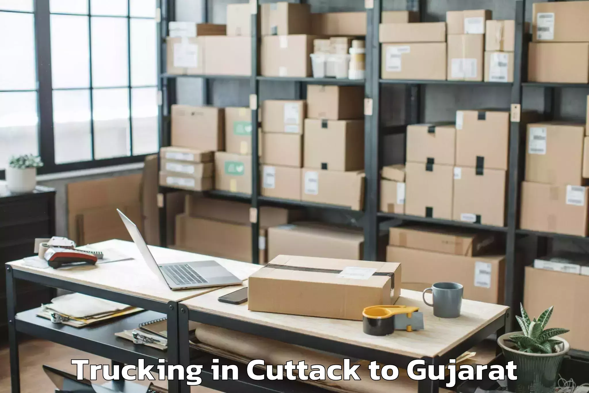 Top Cuttack to Gujarat Trucking Available